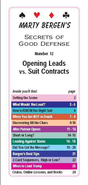 Opening leads against suit contracts