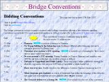 Bridge conventions