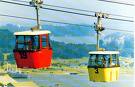 cable car between Mount Faber and Sentosa island